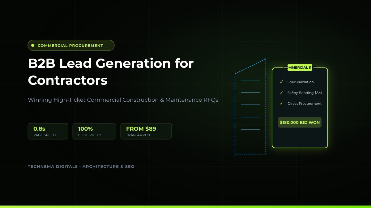 B2B Lead Generation for Commercial Contractors