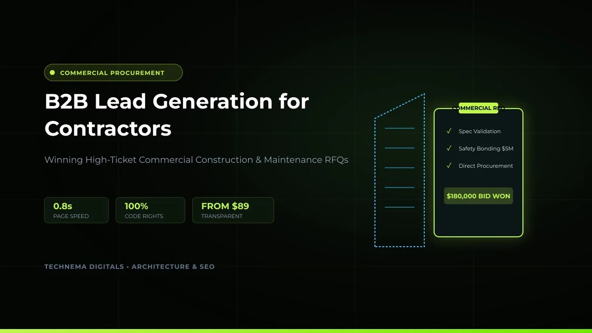 B2B Lead Generation for Commercial Contractors