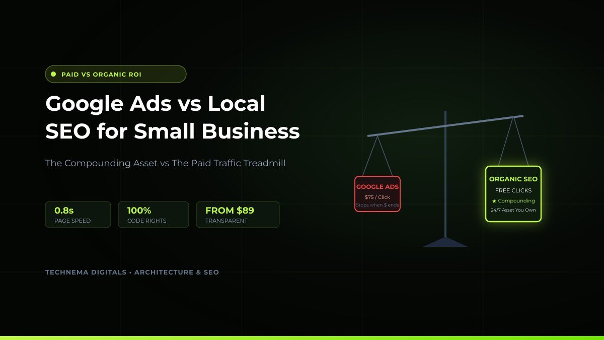 Google Ads vs Local SEO Small Business Comparison
