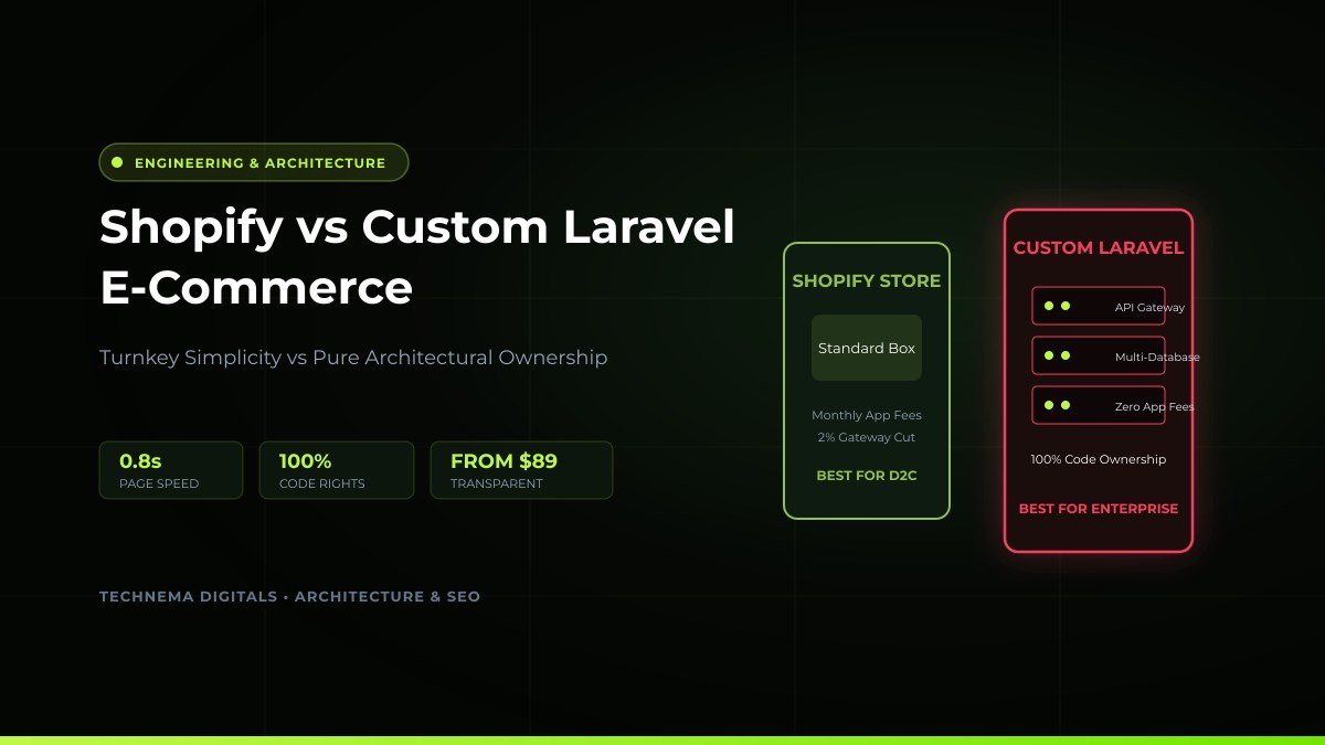 Shopify vs Custom Laravel Ecommerce Comparison