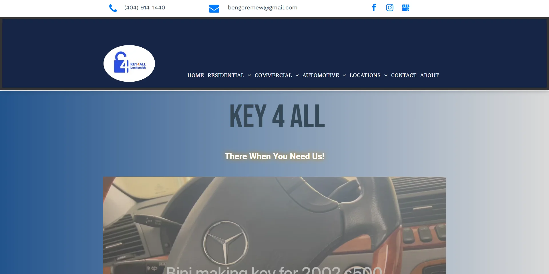Key4all Locksmith - Old Website
