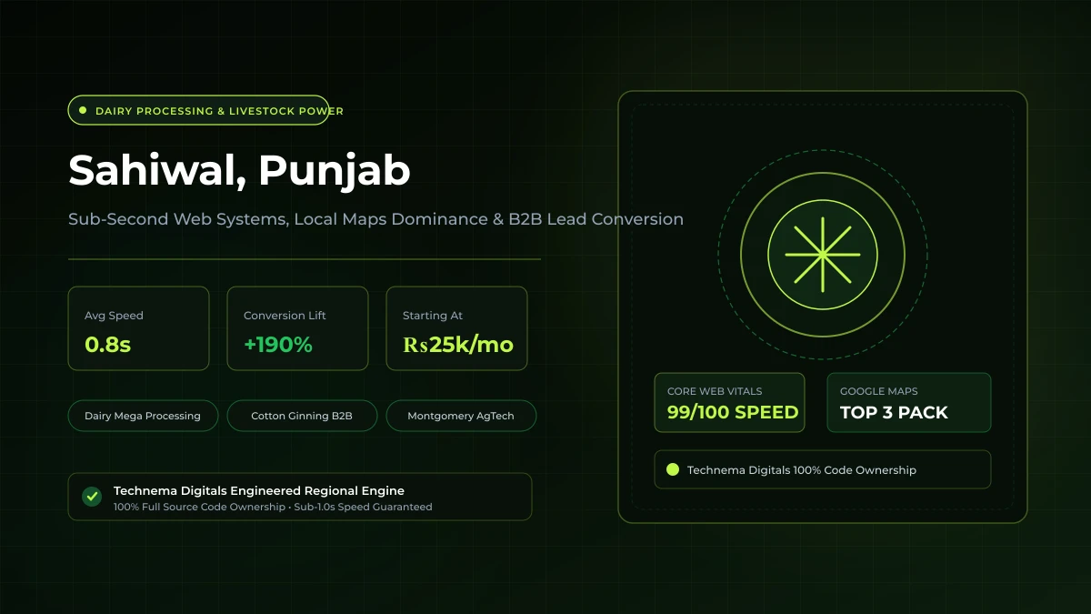 Sahiwal Web Design & Local SEO - Technema Digitals