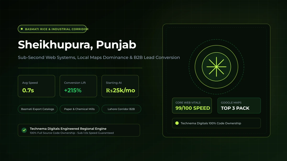 Sheikhupura Web Design & Local SEO - Technema Digitals